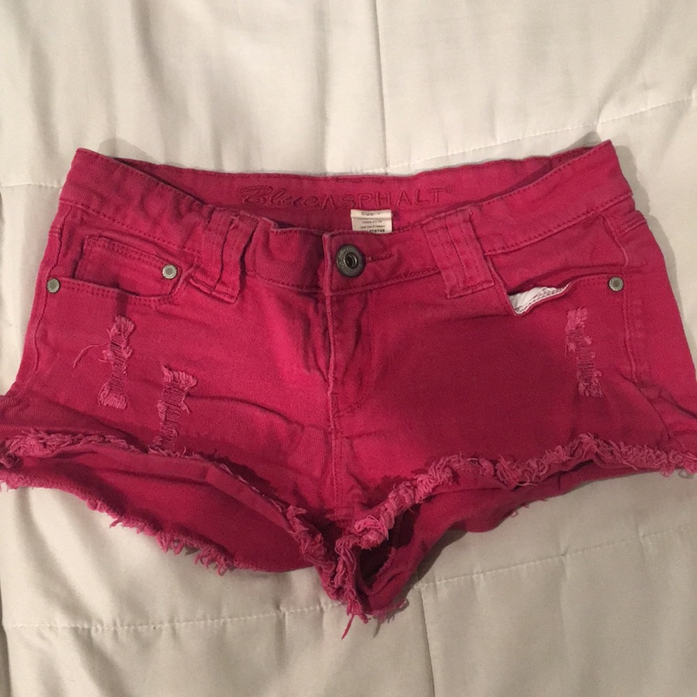 Hot pink booty shorts